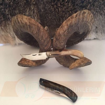 Boynuz Saplı Katlanır Bıçak