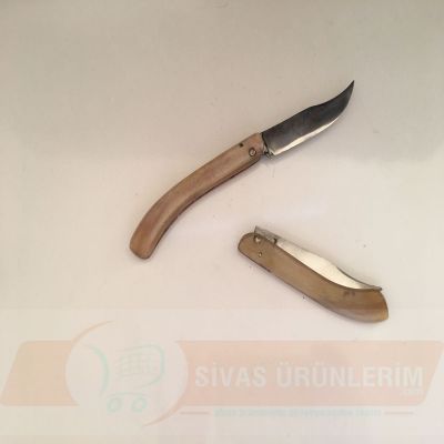 Boynuz Saplı Katlanır Bıçak